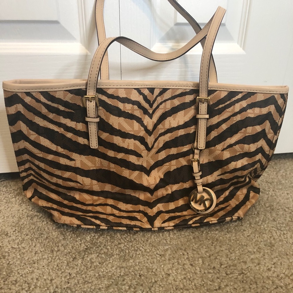 Michael Kors Zebra Stripe Purse - never worn.